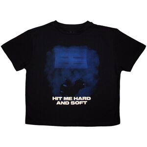 Billie Eilish: Ladies Crop Top/HMHAS Blue Lines (Black) (Small) Billie Eilish: Ladies Crop Top/HMHAS Blue Lines (Black) (Small)