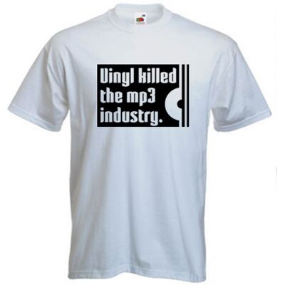 Vinyl killed the MP3 industry - S (T-shirt) Vinyl killed the MP3 industry - S (T-shirt)