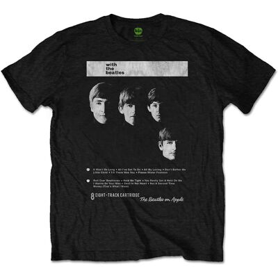 The Beatles: Unisex T-Shirt/With The Beatles 8 Track (Black) (Small) The Beatles: Unisex T-Shirt/With The Beatles 8 Track (Black) (Small)