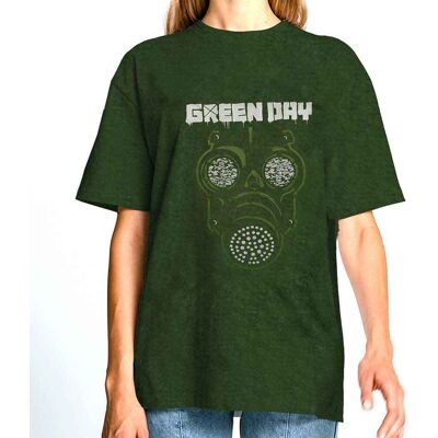 Green Day: Unisex T-Shirt/Gas Mask (Khaki Green) (Wash Collection) (Large) Green Day: Unisex T-Shirt/Gas Mask (Khaki Green) (Wash Collection) (Large)