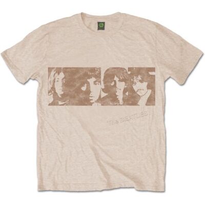 The Beatles: Unisex T-Shirt/White Album Faces (Sand) (X-Large) The Beatles: Unisex T-Shirt/White Album Faces (Sand) (X-Large)