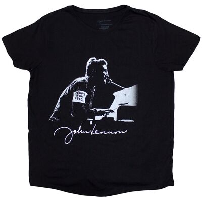 John Lennon: Ladies T-Shirt/People For Peace (Black) (X-Large) John Lennon: Ladies T-Shirt/People For Peace (Black) (X-Large)