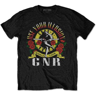 Guns N Roses: Guns N' Roses Unisex T-Shirt/UYI World Tour (Black) (Large) Guns N Roses: Guns N' Roses Unisex T-Shirt/UYI World Tour (Black) (Large)