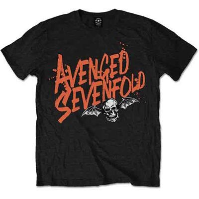 Avenged Sevenfold: Unisex T-Shirt/Orange Splatter (Black) (XX-Large) Avenged Sevenfold: Unisex T-Shirt/Orange Splatter (Black) (XX-Large)