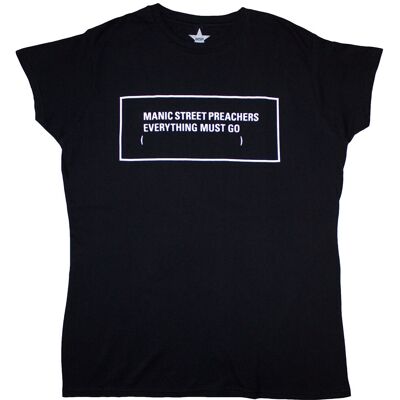 Manic Street Preachers: Ladies T-Shirt/Everything Must Go Monochrome (Black) (XX-Large) Manic Street Preachers: Ladies T-Shirt/Everything Must Go Monochrome (Black) (XX-Large)