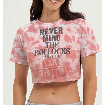 The Sex Pistols: Ladies Crop Top/Never Mind the Bollocks (Pink) (Wash Collection) (X-Large) The Sex Pistols: Ladies Crop Top/Never Mind the Bollocks (Pink) (Wash Collection) (X-Large)
