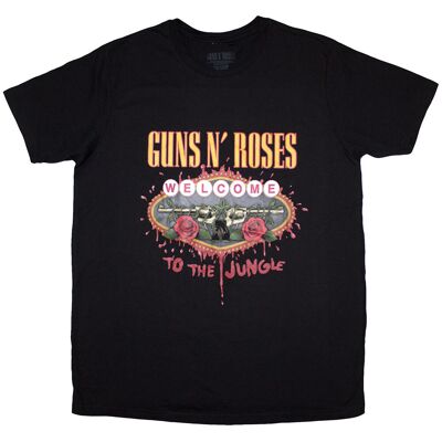 Guns N Roses: Guns N' Roses Ladies T-Shirt/Welcome to the Jungle (Black) (XX-Large) Guns N Roses: Guns N' Roses Ladies T-Shirt/Welcome to the Jungle (Black) (XX-Large)