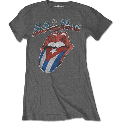 HeyRusty Dam T-shirt The Rolling Stones - Rocks Off Cuba Grå HeyRusty Dam T-shirt The Rolling Stones - Rocks Off Cuba Grå