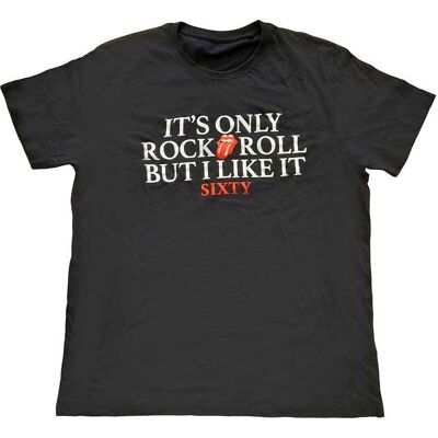 The Rolling Stones: Unisex T-Shirt/Sixty It's only R&R but I like it (Black) (Foiled) (XX-Large) The Rolling Stones: Unisex T-Shirt/Sixty It's only R&R but I like it (Black) (Foiled) (XX-Large)