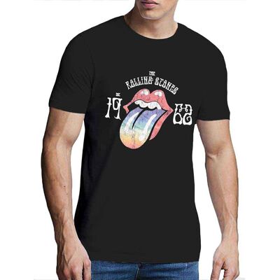 The Rolling Stones: Unisex T-Shirt/Sixty Rainbow Tongue '62 (Black) (Puff Print) (Medium) The Rolling Stones: Unisex T-Shirt/Sixty Rainbow Tongue '62 (Black) (Puff Print) (Medium)
