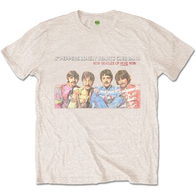 The Beatles: Unisex T-Shirt/LP Here Now (Sand) (X-Large) The Beatles: Unisex T-Shirt/LP Here Now (Sand) (X-Large)