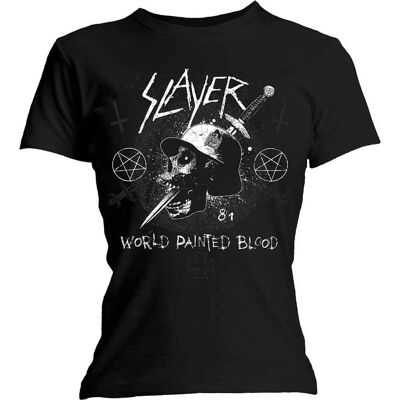Slayer: Ladies T-Shirt/Dagger Skull (Black) (X-Large) Slayer: Ladies T-Shirt/Dagger Skull (Black) (X-Large)