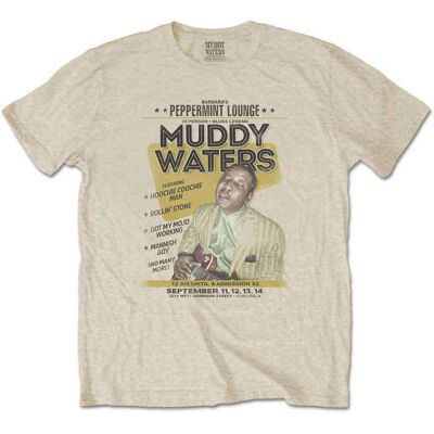 Muddy Waters: Unisex T-Shirt/Peppermint Lounge (Sand) (Large) Muddy Waters: Unisex T-Shirt/Peppermint Lounge (Sand) (Large)