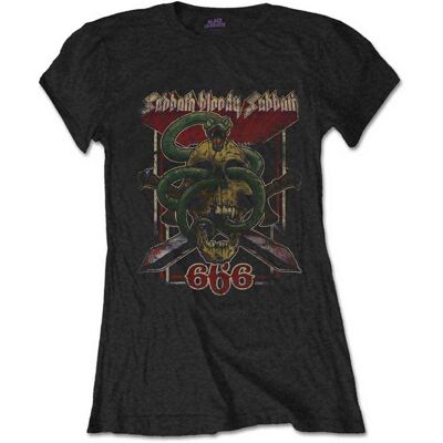 Black Sabbath: Ladies T-Shirt/Bloody Sabbath 666 (Black) (X-Large) Black Sabbath: Ladies T-Shirt/Bloody Sabbath 666 (Black) (X-Large)