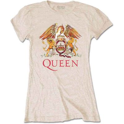 Queen: Ladies T-Shirt/Classic Crest (Sand) (Large) Queen: Ladies T-Shirt/Classic Crest (Sand) (Large)