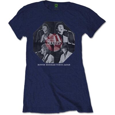 The Beatles: Ladies T-Shirt/Budokan Octagon (Navy Blue) (Small) The Beatles: Ladies T-Shirt/Budokan Octagon (Navy Blue) (Small)