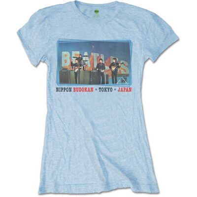 The Beatles: Ladies T-Shirt/Nippon Budokan (Blue) (Medium) The Beatles: Ladies T-Shirt/Nippon Budokan (Blue) (Medium)
