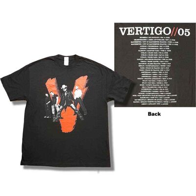 U2: Unisex T-Shirt/Vertigo Tour 2005 V Photo (Black) (Back Print & Ex-Tour) (X-Large) U2: Unisex T-Shirt/Vertigo Tour 2005 V Photo (Black) (Back Print & Ex-Tour) (X-Large)