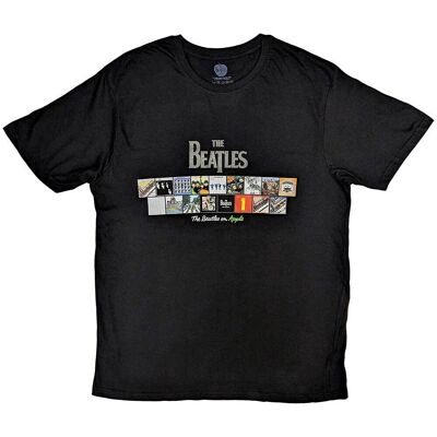 The Beatles: Unisex T-Shirt/Albums on Apple (Black) (Puff Print) (Large) The Beatles: Unisex T-Shirt/Albums on Apple (Black) (Puff Print) (Large)