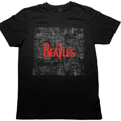 The Beatles: Unisex T-Shirt/Tickets & Logo (Black) (Puff Print) (Medium) The Beatles: Unisex T-Shirt/Tickets & Logo (Black) (Puff Print) (Medium)