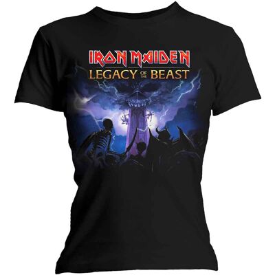 Iron Maiden: Ladies T-Shirt/Legacy Army (Black) (Skinny Fit) (Large) Iron Maiden: Ladies T-Shirt/Legacy Army (Black) (Skinny Fit) (Large)