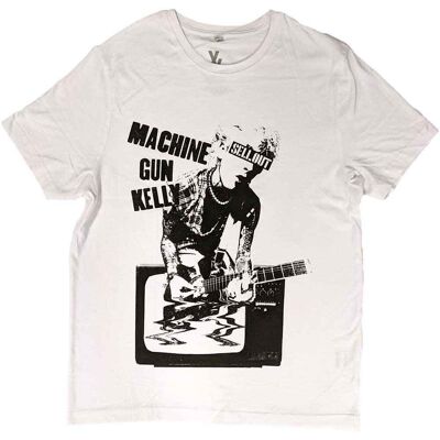 Machine Gun Kelly: Unisex T-Shirt/TV Warp (White) (Large) Machine Gun Kelly: Unisex T-Shirt/TV Warp (White) (Large)