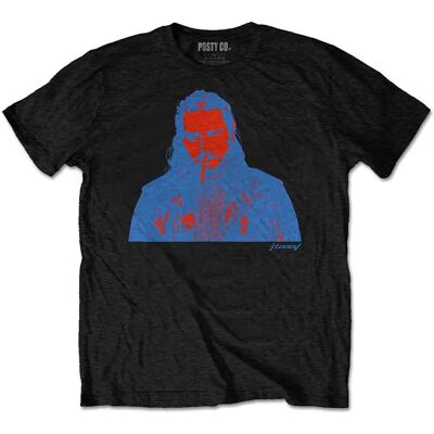Post Malone: Unisex T-Shirt/Red & Blue Photo (Black) (Medium) Post Malone: Unisex T-Shirt/Red & Blue Photo (Black) (Medium)