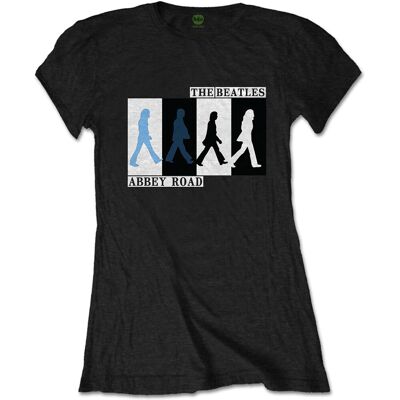The Beatles: Ladies T-Shirt/Abbey Road Colours Crossing (Black) (XX-Large) The Beatles: Ladies T-Shirt/Abbey Road Colours Crossing (Black) (XX-Large)