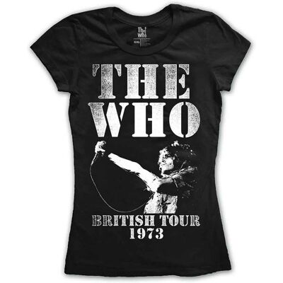 The Who: Ladies T-Shirt/British Tour 1973 (Black) (XX-Large) The Who: Ladies T-Shirt/British Tour 1973 (Black) (XX-Large)