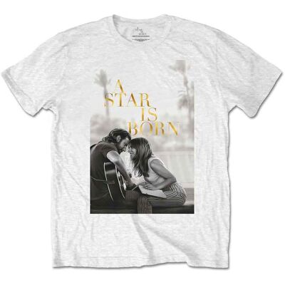 A Star Is Born: Unisex T-Shirt/Jack & Ally Movie Poster (White) (X-Large) A Star Is Born: Unisex T-Shirt/Jack & Ally Movie Poster (White) (X-Large)
