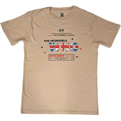 The Who: Unisex T-Shirt/The Incredible (Sand) (Small) The Who: Unisex T-Shirt/The Incredible (Sand) (Small)