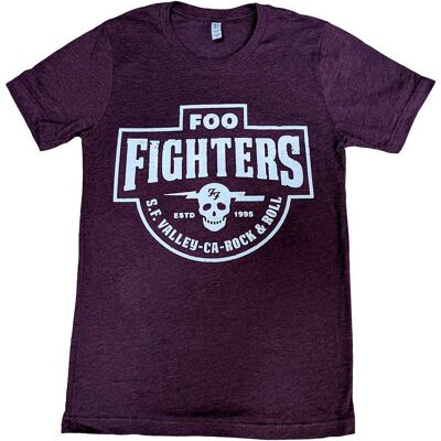 Foo Fighters: Unisex T-Shirt/SF Valley (Maroon Red) (Ex-Tour) (Small) Foo Fighters: Unisex T-Shirt/SF Valley (Maroon Red) (Ex-Tour) (Small)