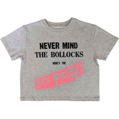 The Sex Pistols: Ladies Crop Top/Never Mind The Bollocks Original Album (Grey) (Large) The Sex Pistols: Ladies Crop Top/Never Mind The Bollocks Original Album (Grey) (Large)