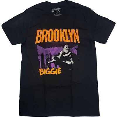 Biggie Smalls: Unisex T-Shirt/Brooklyn Orange (Black) (Small) Biggie Smalls: Unisex T-Shirt/Brooklyn Orange (Black) (Small)