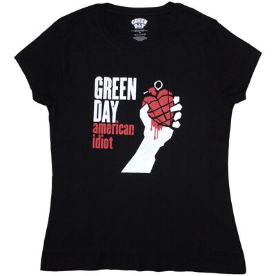 Green Day: Ladies T-Shirt/American Idiot (Black) (XX-Large) Green Day: Ladies T-Shirt/American Idiot (Black) (XX-Large)