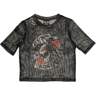 Guns N Roses: Guns N' Roses Ladies Crop Top/Firepower (Black) (Mesh) (Large) Guns N Roses: Guns N' Roses Ladies Crop Top/Firepower (Black) (Mesh) (Large)
