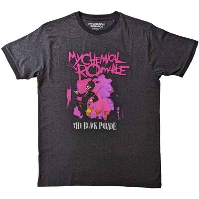 My Chemical Romance: Unisex Ringer T-Shirt/March (Charcoal Grey) (Large) My Chemical Romance: Unisex Ringer T-Shirt/March (Charcoal Grey) (Large)