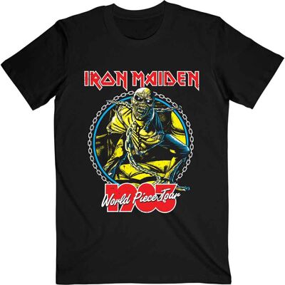 Iron Maiden: Unisex T-Shirt/World Piece Tour '83 V.2. (Black) (Large) Iron Maiden: Unisex T-Shirt/World Piece Tour '83 V.2. (Black) (Large)