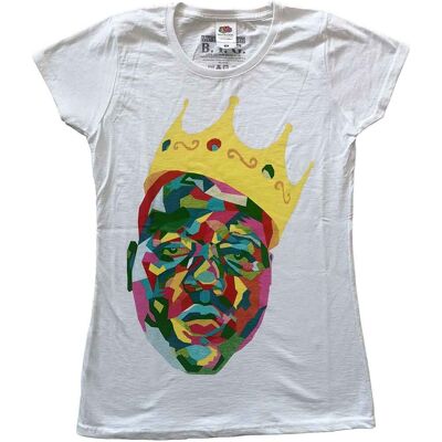 Biggie Smalls: Ladies T-Shirt/Crown (White) (X-Small) Biggie Smalls: Ladies T-Shirt/Crown (White) (X-Small)