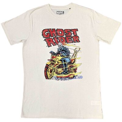 Marvel Comics: Unisex T-Shirt/Ghost Rider Bike (Sand) (Large) Marvel Comics: Unisex T-Shirt/Ghost Rider Bike (Sand) (Large)