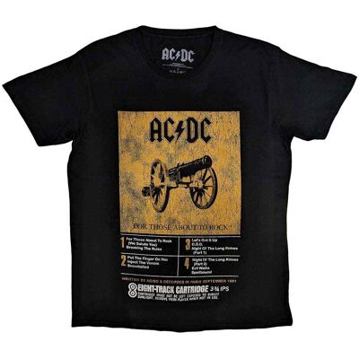 AC/DC: Unisex T-Shirt/8 Track (Black) (Medium) AC/DC: Unisex T-Shirt/8 Track (Black) (Medium)