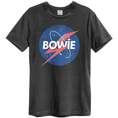 David Bowie: - The the Moon Amplified Vintage Charcoal Large T-Shirt David Bowie: - The the Moon Amplified Vintage Charcoal Large T-Shirt