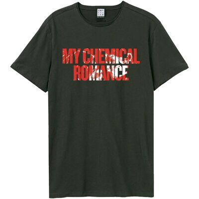 My Chemical Romance: Blood Splatter Logo Amplified Vintage Charcoal x Large t Shirt My Chemical Romance: Blood Splatter Logo Amplified Vintage Charcoal x Large t Shirt