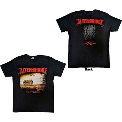 Alter Bridge: Unisex T-Shirt/Fortress 2014 Tour Dates (Black) (Back Print) (X-Large) Alter Bridge: Unisex T-Shirt/Fortress 2014 Tour Dates (Black) (Back Print) (X-Large)