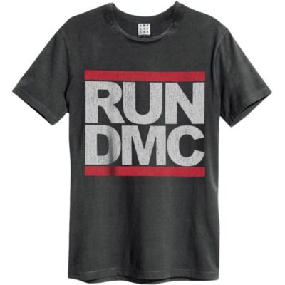 Run Dmc: Logo Amplified Vintage Charcoal Large t Shirt Run Dmc: Logo Amplified Vintage Charcoal Large t Shirt