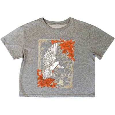 Fleetwood Mac: Ladies Crop Top/Dove (Grey) (Small) Fleetwood Mac: Ladies Crop Top/Dove (Grey) (Small)