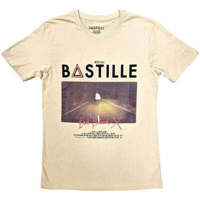 Bastille: Unisex T-Shirt/Bad Blood (Sand) (Large) Bastille: Unisex T-Shirt/Bad Blood (Sand) (Large)