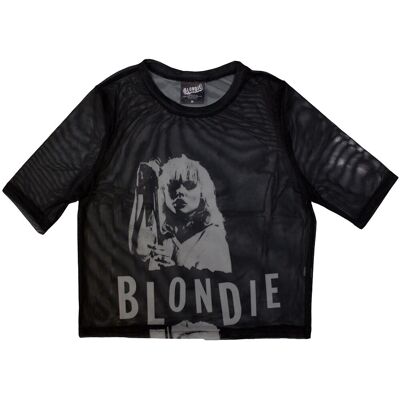 Blondie: Ladies Crop Top/Mic Stand (Black) (Mesh) (Small) Blondie: Ladies Crop Top/Mic Stand (Black) (Mesh) (Small)