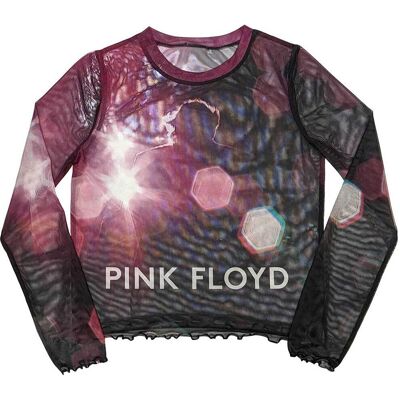 Pink Floyd: Ladies Long Sleeve Crop Top/Knebworth '90 (Black) (Mesh) (X-Large) Pink Floyd: Ladies Long Sleeve Crop Top/Knebworth '90 (Black) (Mesh) (X-Large)