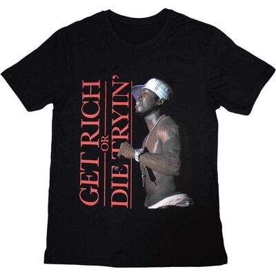 50 Cent: Unisex T-Shirt/Get Rich (Black) (Large) 50 Cent: Unisex T-Shirt/Get Rich (Black) (Large)